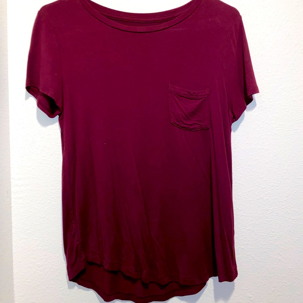 Red soft shirt